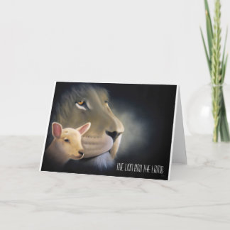 greeting card: The Lion and the Lamb Card
