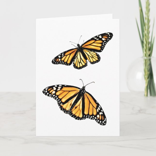 Greeting Card Two Monarchs (Front)