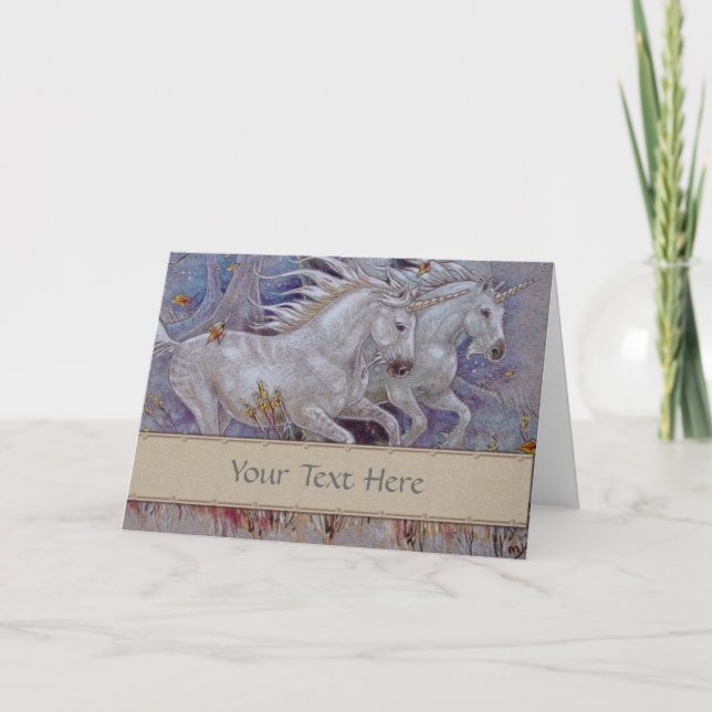Greeting Card - Unicorns (Front)