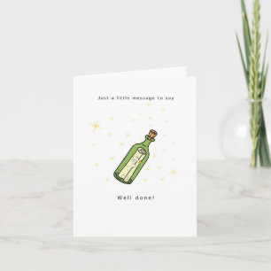 Greeting card, Well done card. Message card