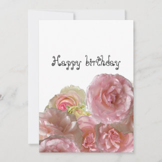 Greeting card whit roses