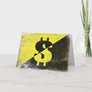 Greeting Card with Cool Anarcho-Capitalist Flag