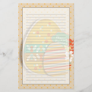 Greeting card with Easter egg symbol