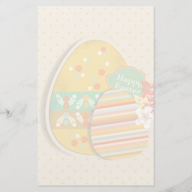 Greeting card with Easter egg symbol (Front)