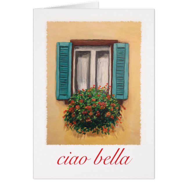 Greeting Card with flowers (Front)