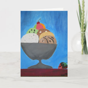 Greeting Card with "Ice Cream" by Amber Larsen