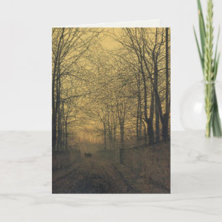 Greeting Card With John Atkinson Grimshaw Painting