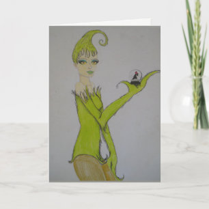 Greeting Card with "Miss Who" by Amber Larsen