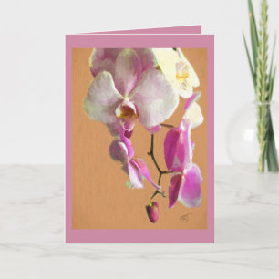 Greeting Card With Orchid