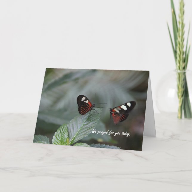 Greeting card with prayer. (Front)