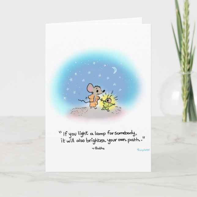 Greeting card Yogi Mouse, Firefly (Front)