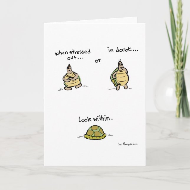 Greeting card Yogi Turtle (Front)