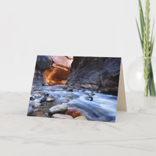 Greeting Card Zion Canyon The Narrows Blank Inside