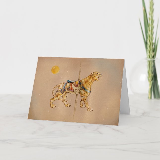 Greeting Cards - Carousel Tiger (Front)