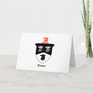 Greeting Cards featuring the Tenney Family Crest