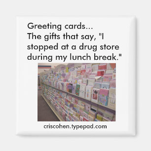 Greeting cards magnet