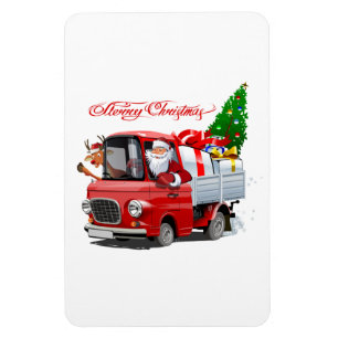 Greeting Christmas Card Magnet