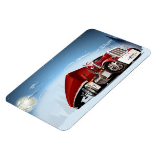 Greeting Christmas Card Magnet
