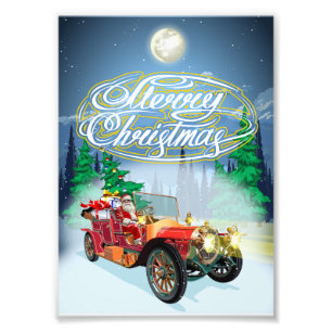 Greeting Christmas card Photo Print