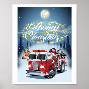 Greeting Chrustmas card Poster