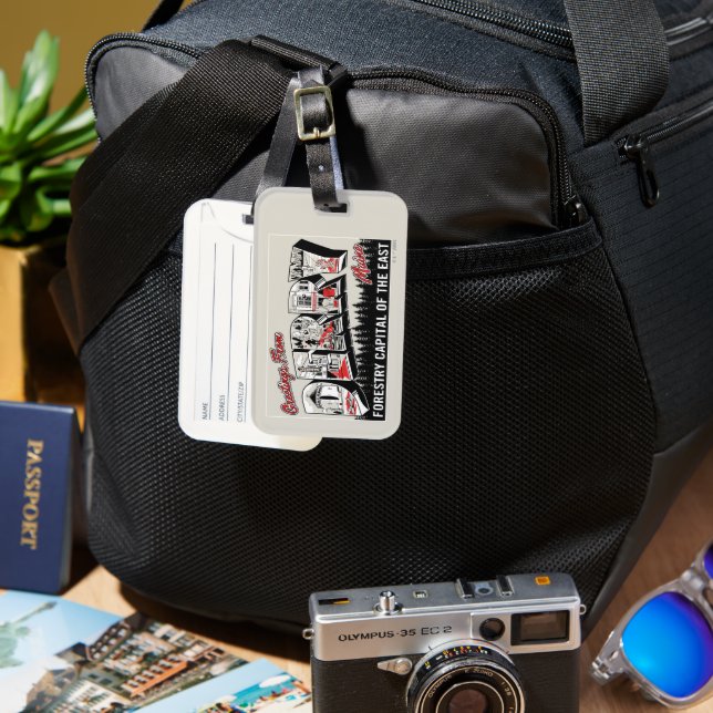 Greeting From Derry Maine Luggage Tag (Front & Back)