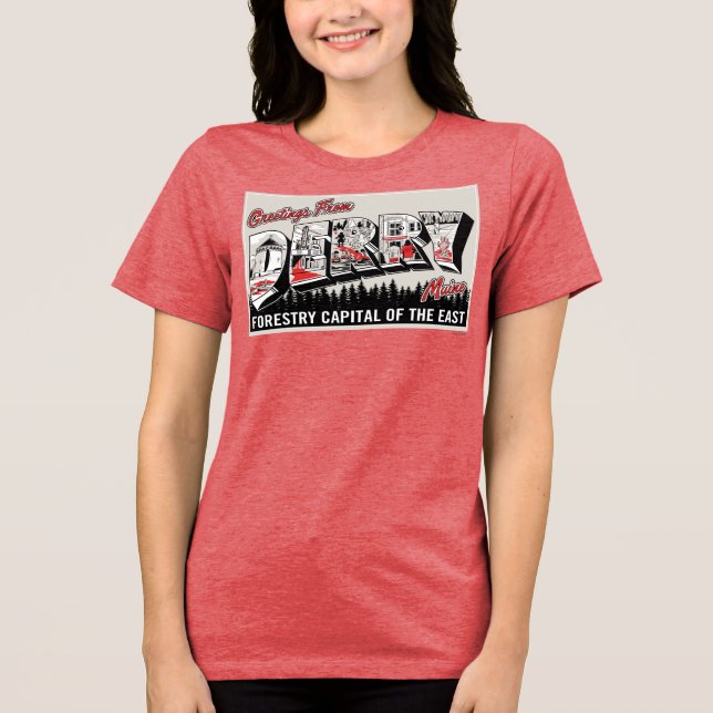 Greeting From Derry Maine Tri-Blend Shirt (Front)