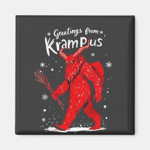 Greeting from Krampus Xmas Christmas  Magnet