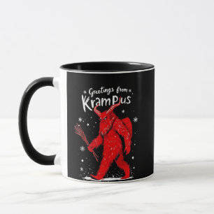 Greeting from Krampus Xmas Christmas Mug