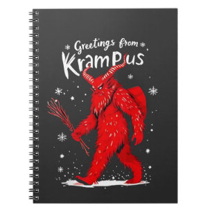 Greeting from Krampus Xmas Christmas  Notebook