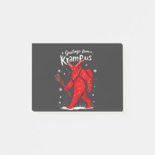 Greeting from Krampus Xmas Christmas  Post-it Notes