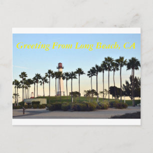 Greeting from Long Beach CA Postcard
