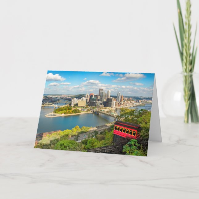 Greeting From Pittsburgh PA Holiday Card (Front)