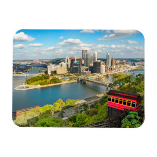 Greeting From Pittsburgh PA Holiday Magnet