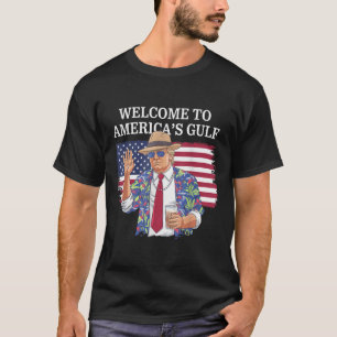 Greeting From The Gulf Beach Of America Patriotic T-Shirt