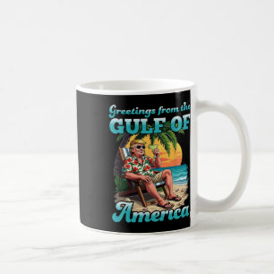 Greeting From The Patriotic Gulf Of Usa America Re Coffee Mug