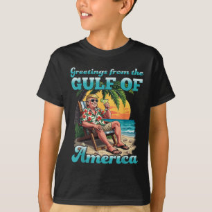 Greeting From The Patriotic Gulf Of Usa America T-Shirt