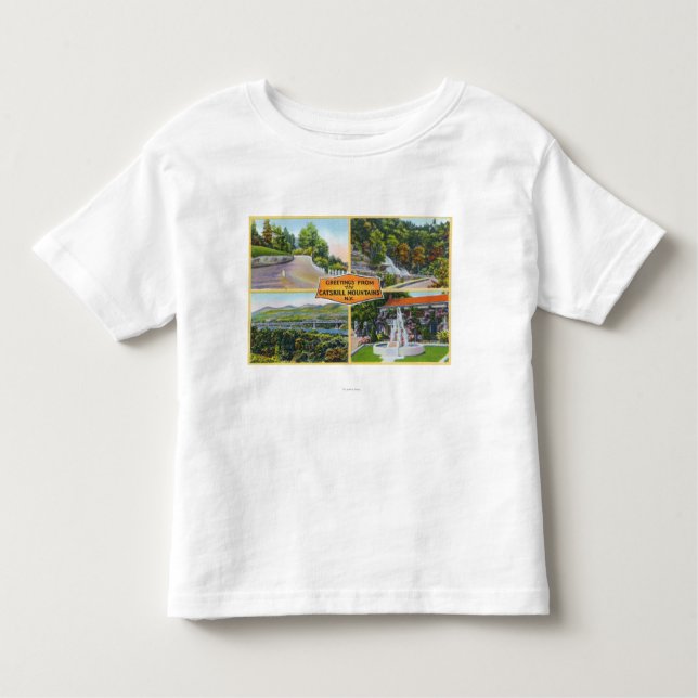 Greeting From with Scenic Views Toddler T-Shirt (Front)