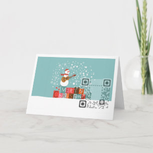 Greeting QR Code Card 7"x5"
