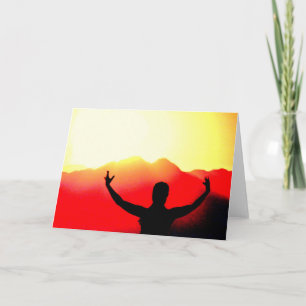 Greeting the Sunrise Card