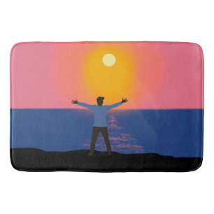 Greeting to the Sun Bath Mat
