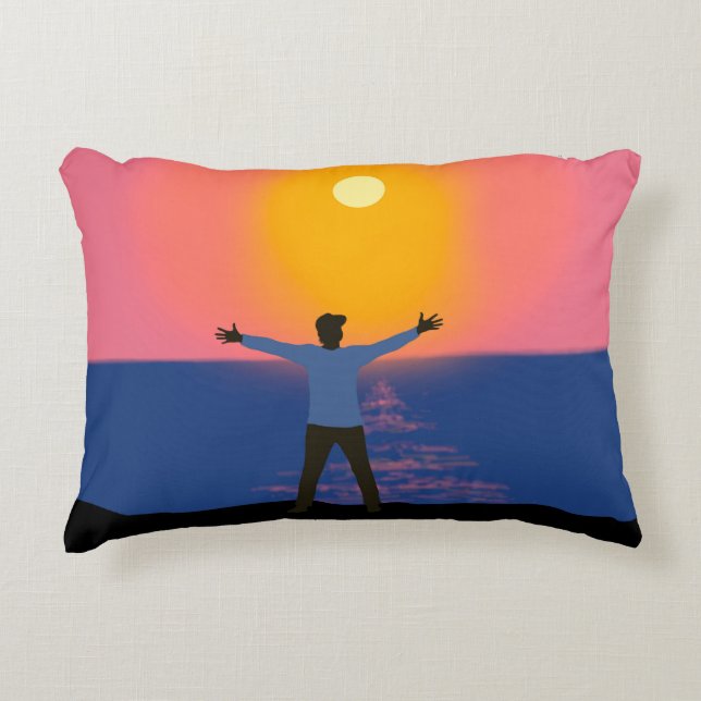 Greeting to the Sun  Decorative Cushion (Front)