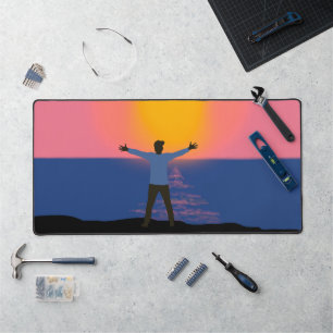 Greeting to the Sun Desk Mat