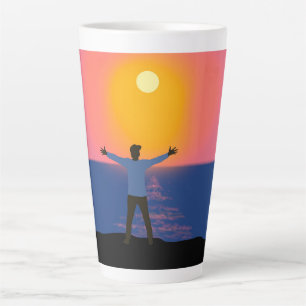 Greeting to the Sun  Latte Mug