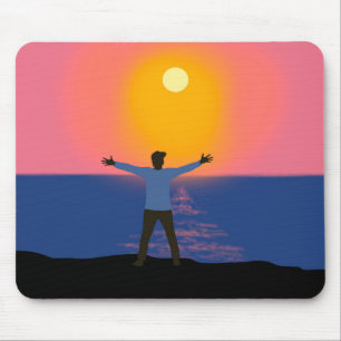 Greeting to the Sun   Mouse Pad