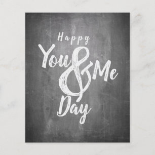 Greetings anniversary in chalkboard look