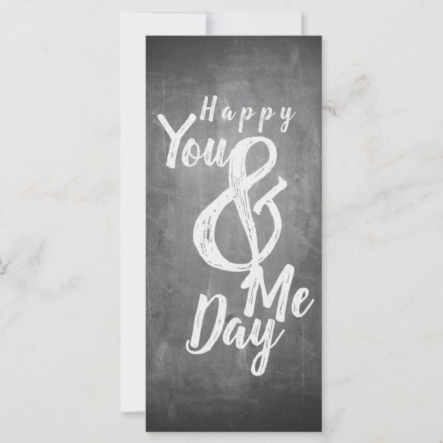 Greetings anniversary in chalkboard look (Front)