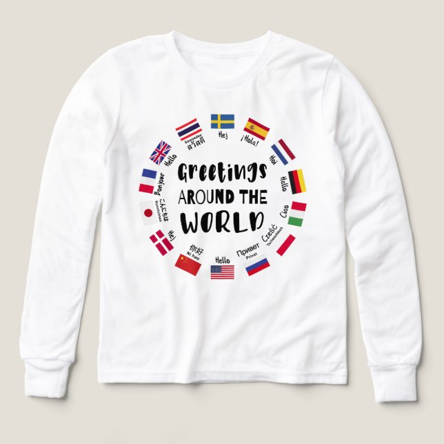 Greetings around the world, Hello in all languages (Design Front)