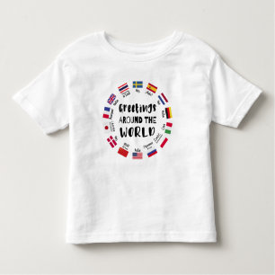 Greetings around the world, Hello in all languages Toddler T-Shirt