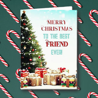 Greetings! Best Friend Merry Christmas Card