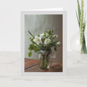 Greetings Card - Bouquet in a Jar
